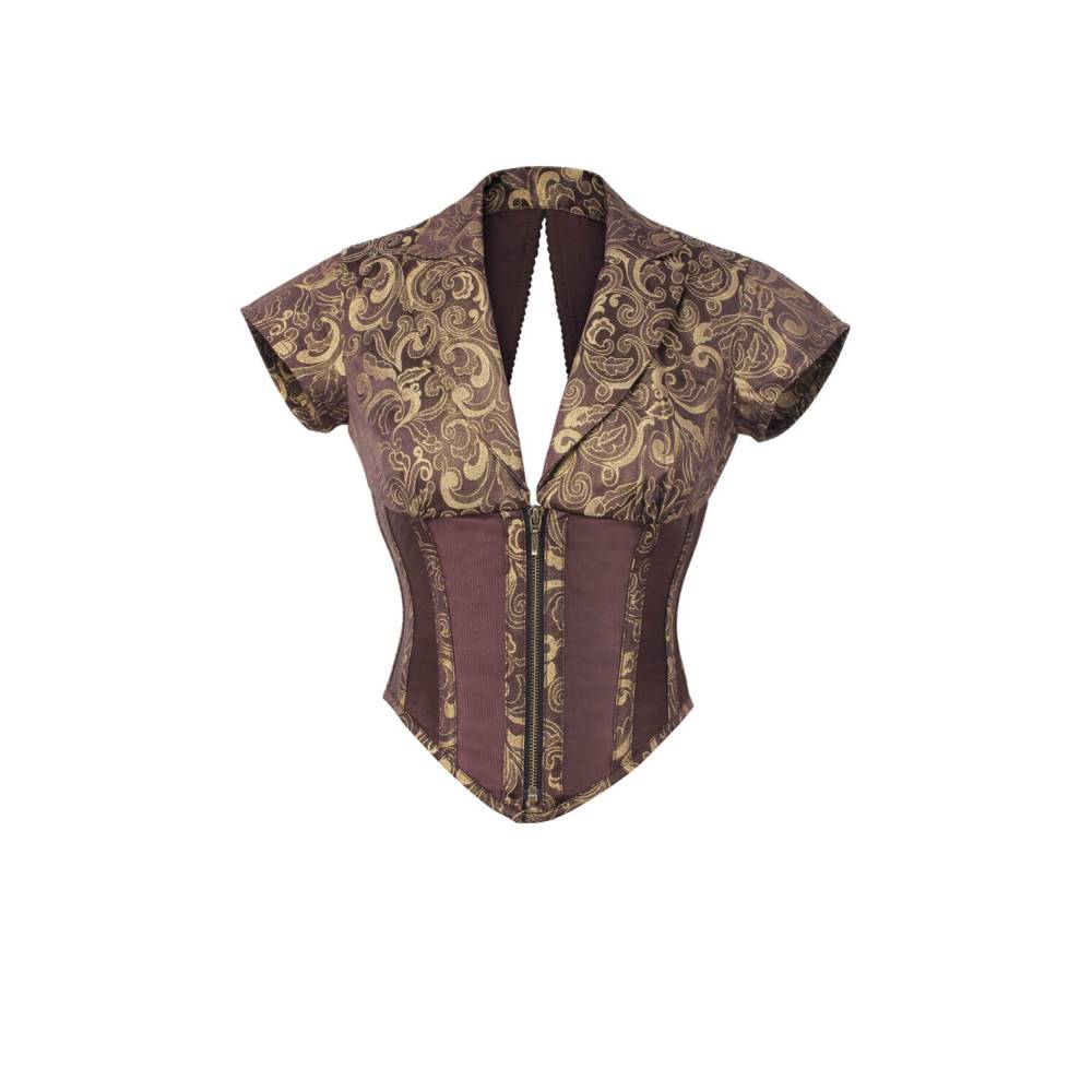 Attitude Corsets - Ivy Haut corset - Couleur or